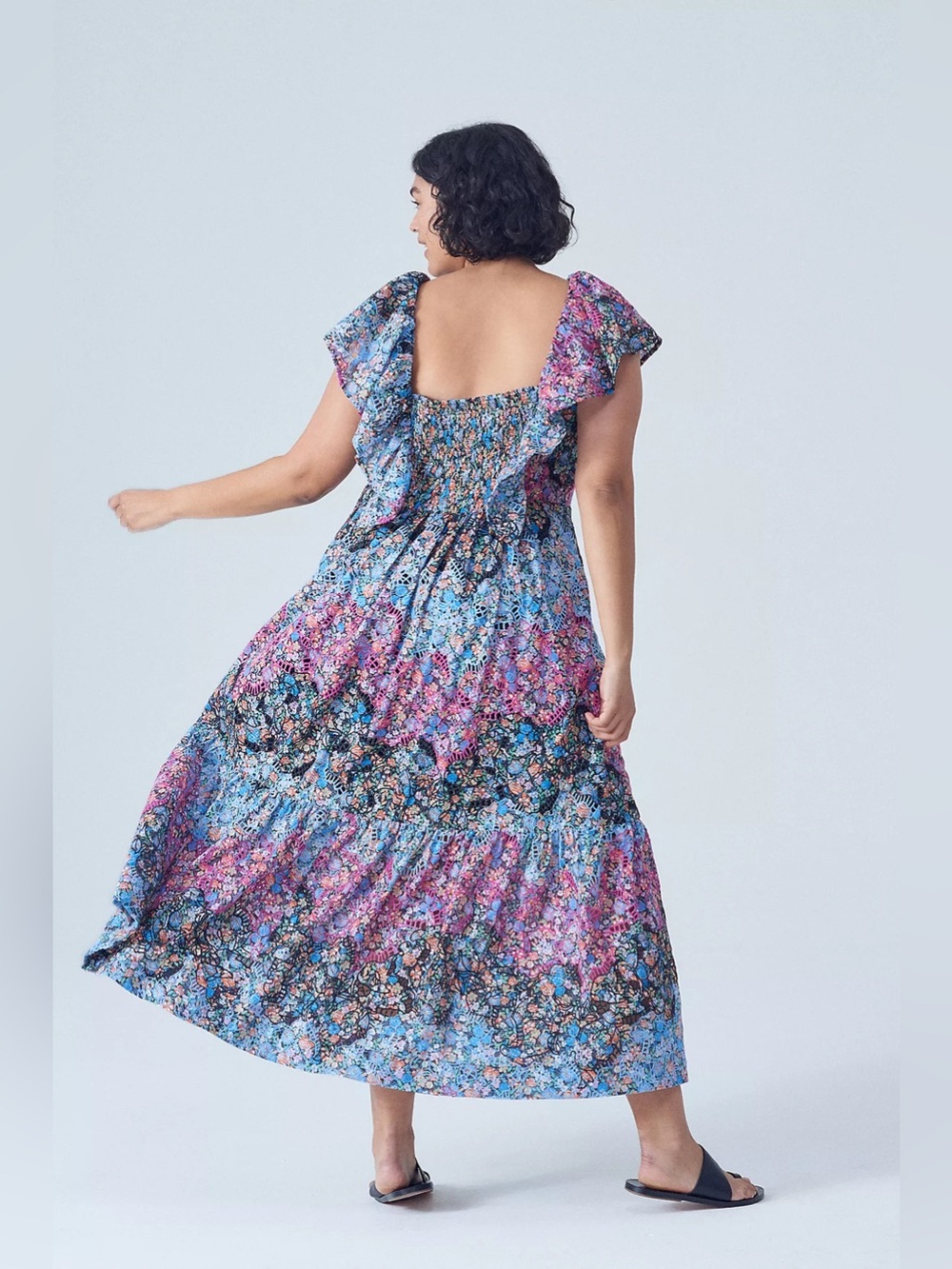 ANTHROPOLOGIE Clementina Eyelet Maxi Dress - Picture 8 of 11